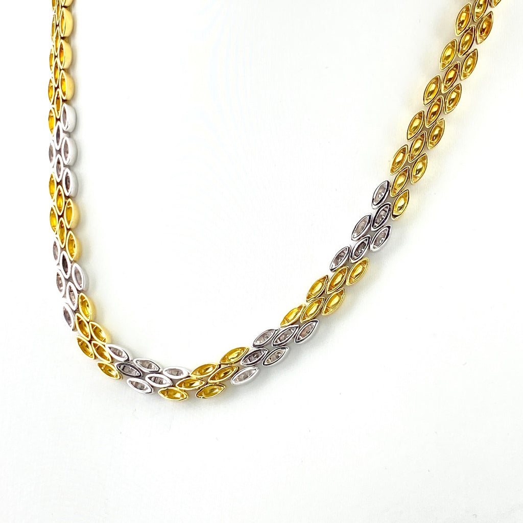 ロンジン メレダイヤ デザインネックレス YG イエローゴールド ネックレス 750 ダイヤモンド レディース 【中古】brjwl