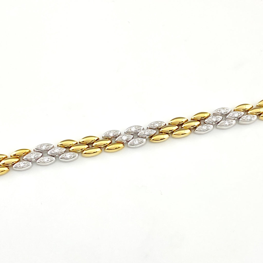 ロンジン メレダイヤ デザインネックレス YG イエローゴールド ネックレス 750 ダイヤモンド レディース 【中古】brjwl