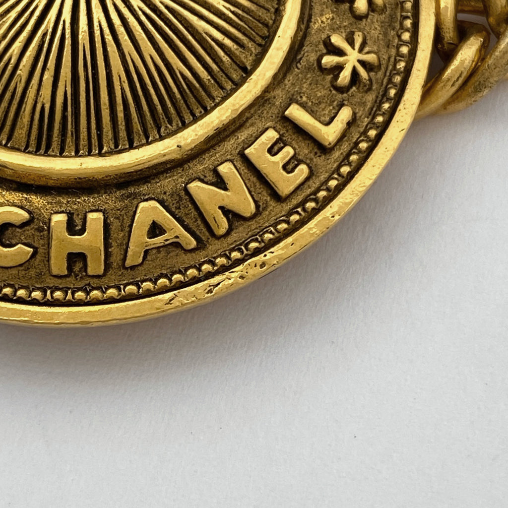 シャネル ロゴ ネックレス 3連 ネックレス GP ゴールド レディース 【中古】bracc