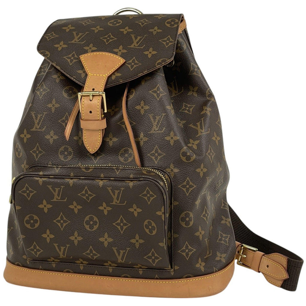 ルイ・ヴィトン モンスリ GM バックパック デイパック リュック モノグラム ブラウン M51135 レディース 【中古】brbag
