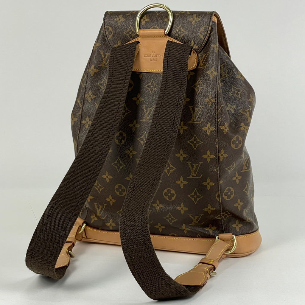 ルイ・ヴィトン モンスリ GM バックパック デイパック リュック モノグラム ブラウン M51135 レディース 【中古】brbag