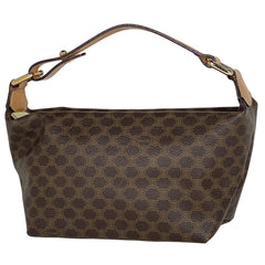 セリーヌ マカダム柄 ハンドバッグ ポーチ ハンドバッグ コーティングキャンバス ブラウン レディース 【中古】brbag