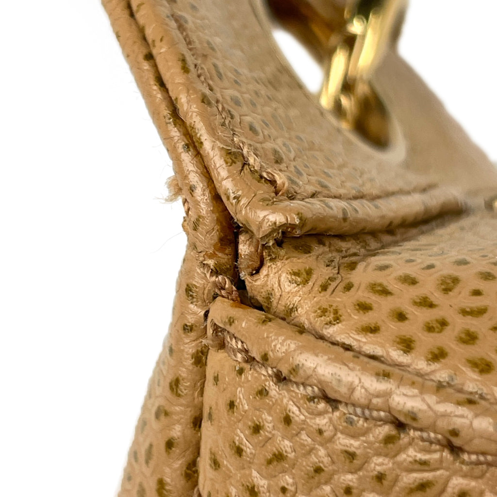 シャネル ココマーク チェーン ショルダーバッグ ワンショルダー マトラッセ ショルダーバッグ キャビアスキン ベージュ レディース 【中古】brbag