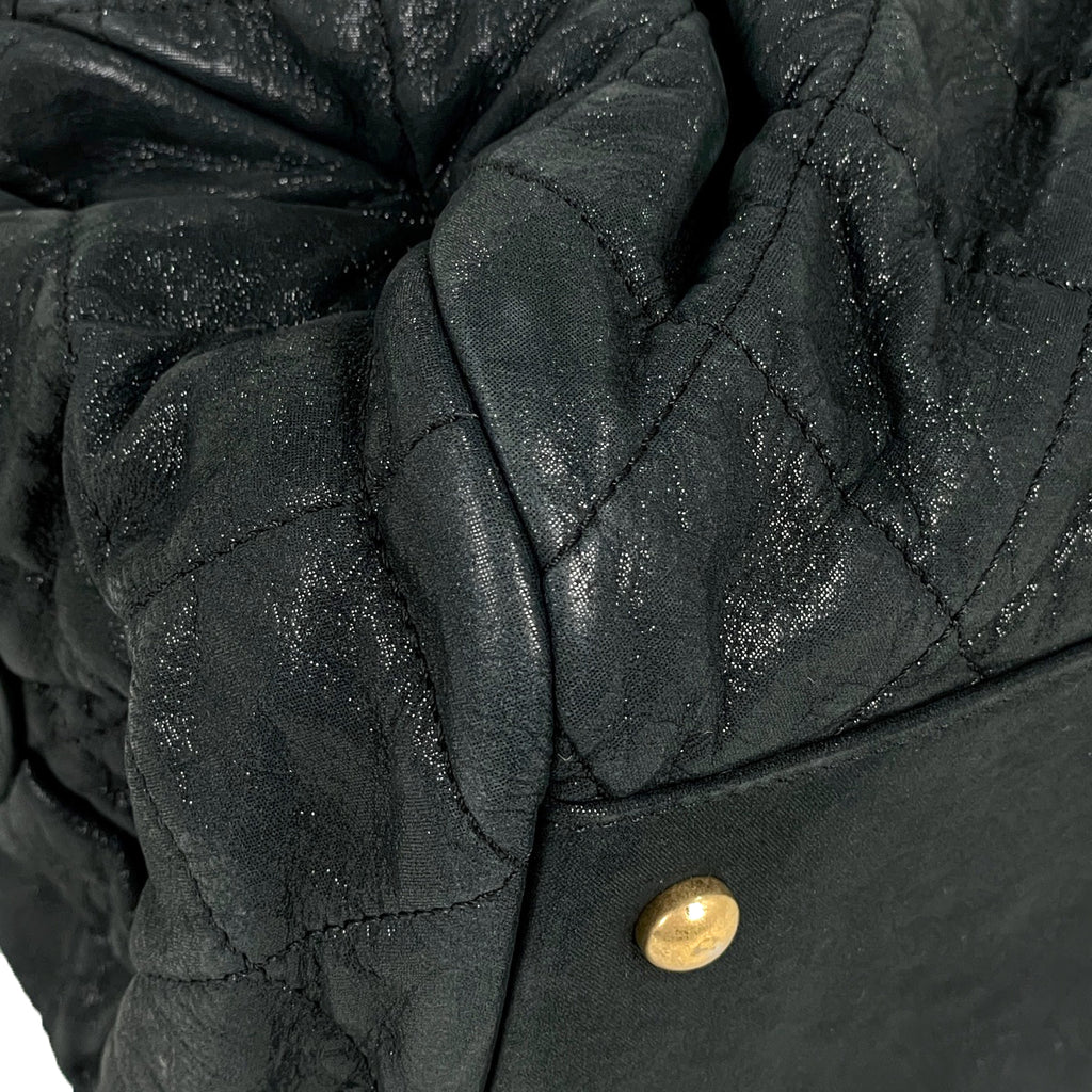 シャネル ココマーク チェーン ショルダーバッグ マトラッセ カンボン ショルダーバッグ ファブリック ブラック レディース 【中古】brbag