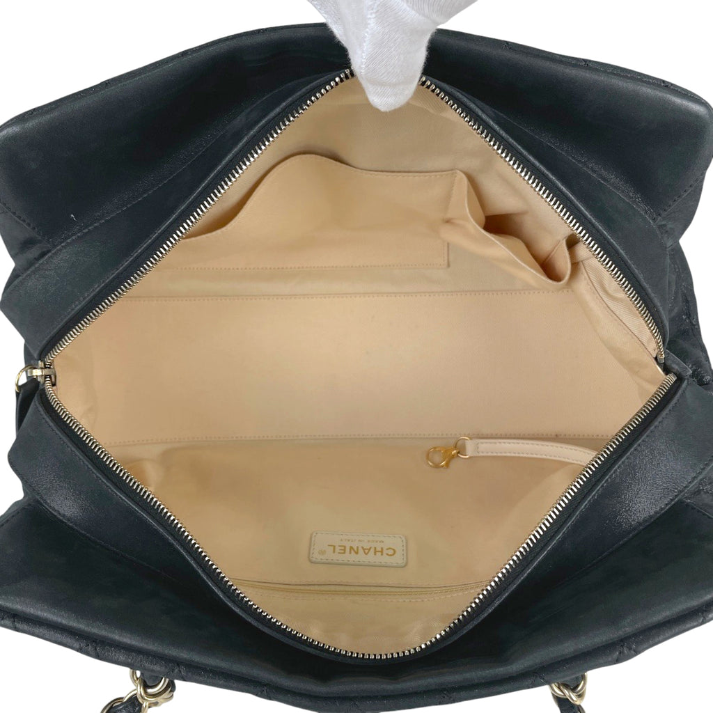 シャネル ココマーク チェーン ショルダーバッグ マトラッセ カンボン ショルダーバッグ ファブリック ブラック レディース 【中古】brbag