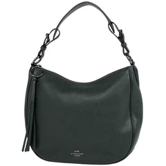 コーチ ロゴ ショルダーバッグ ワンショルダー フリンジ タッセル ショルダーバッグ レザー ダークグリーン 35593 レディース 【中古】brbag