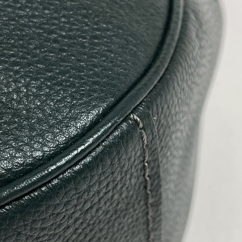 コーチ ロゴ ショルダーバッグ ワンショルダー フリンジ タッセル ショルダーバッグ レザー ダークグリーン 35593 レディース 【中古】brbag