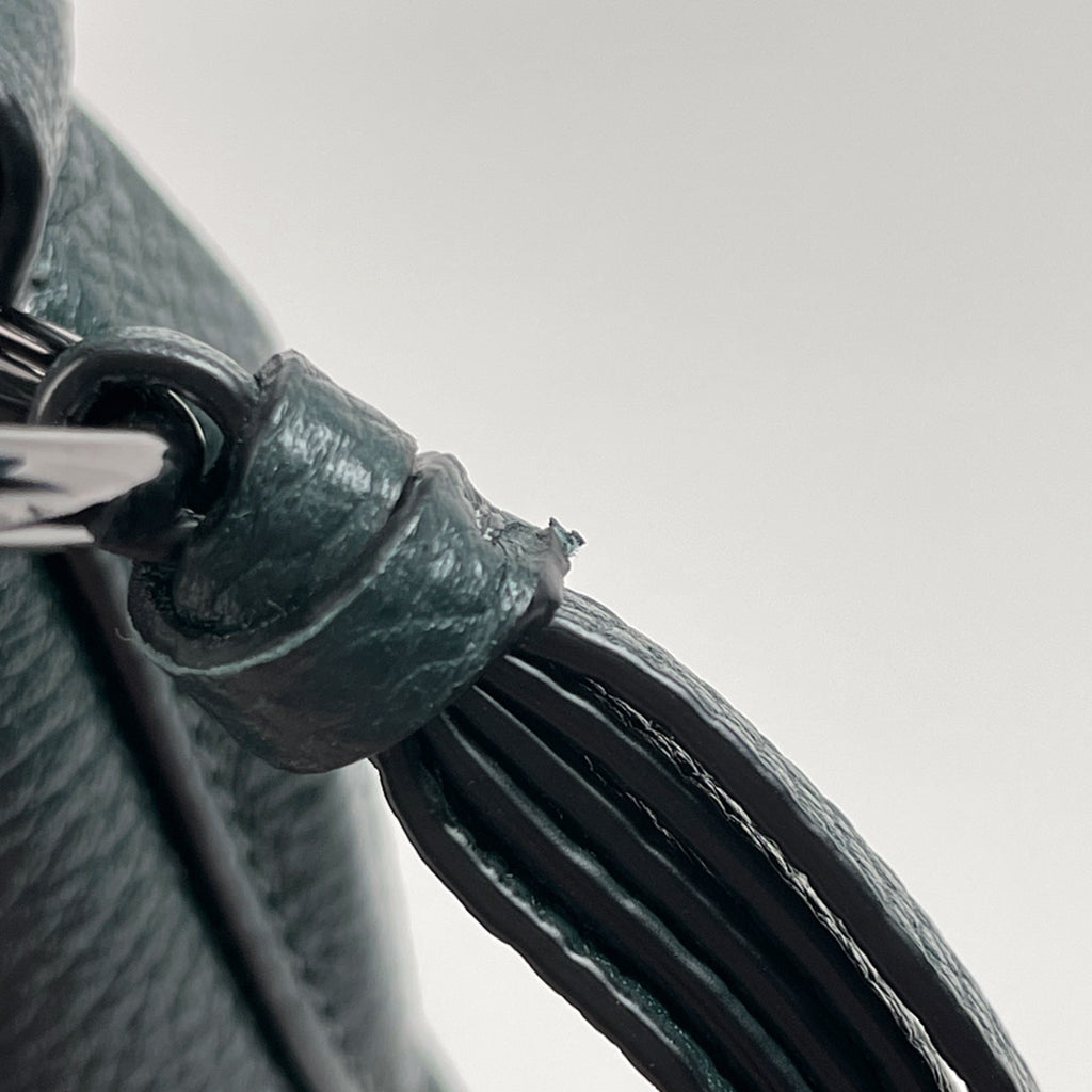 コーチ ロゴ ショルダーバッグ ワンショルダー フリンジ タッセル ショルダーバッグ レザー ダークグリーン 35593 レディース 【中古】brbag