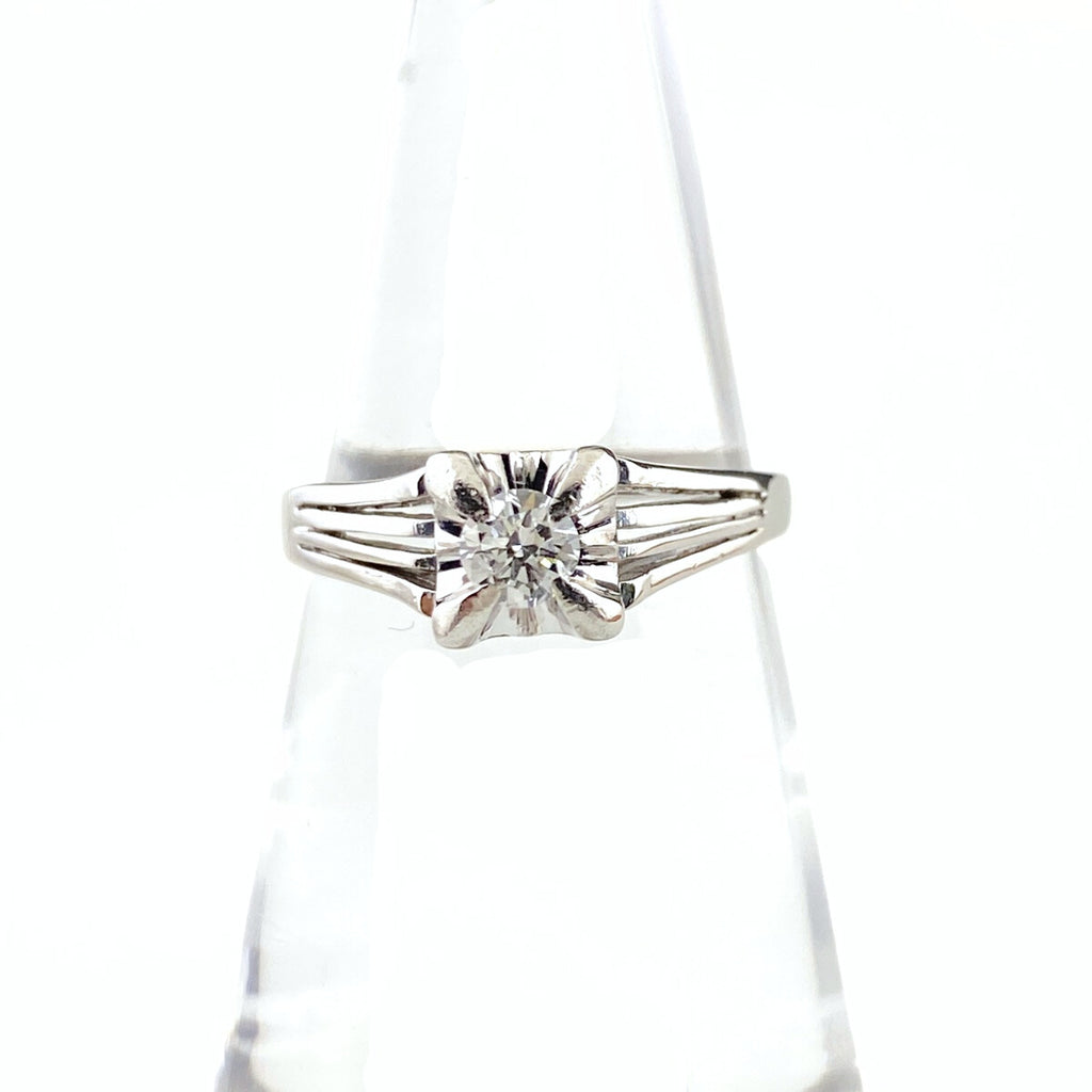 ダイヤモンド デザインリング プラチナ 指輪 リング 11号 Pt900 ダイヤモンド レディース 【中古】nbjwl