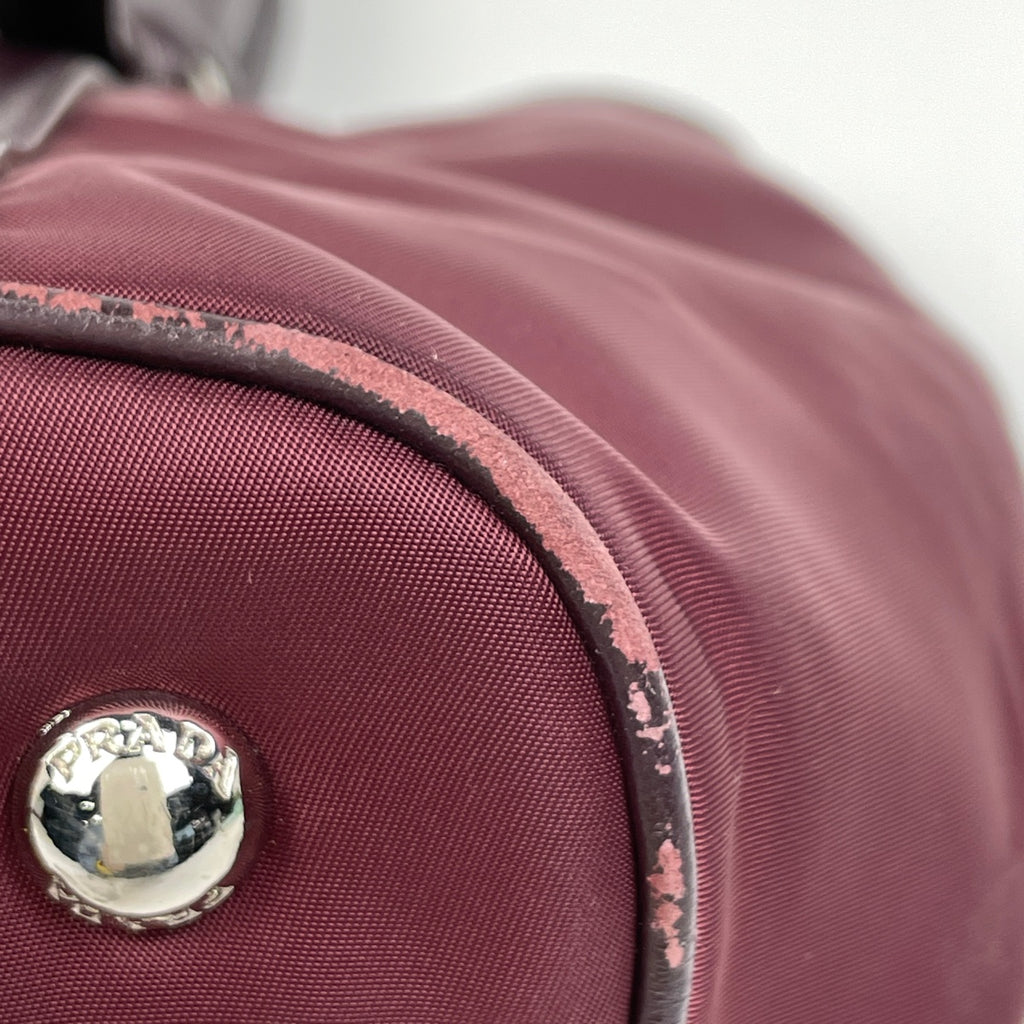 プラダ ロゴ ハンドバッグ トートバッグ ハンドバッグ ナイロン ボルドー BN1841 レディース 【中古】brbag