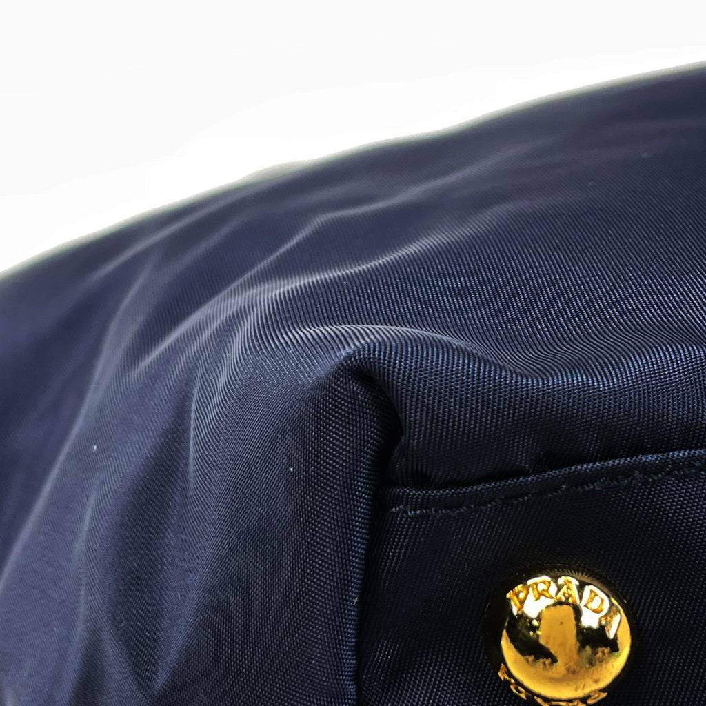 プラダ ロゴプレート ハンドバッグ 2WAY ショルダーバッグ ハンドバッグ ナイロン ネイビー BN2106 レディース 【中古】brbag
