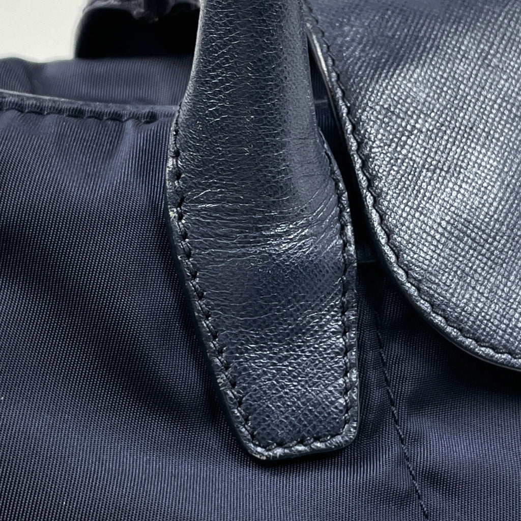 プラダ ロゴプレート ハンドバッグ 2WAY ショルダーバッグ ハンドバッグ ナイロン ネイビー BN2106 レディース 【中古】brbag