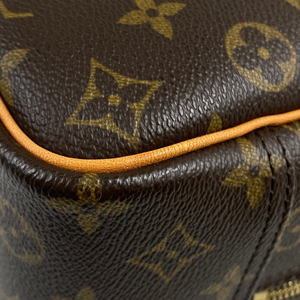 ルイ・ヴィトン ドーヴィル 手提げ ボーリングヴァニティ ハンドバッグ モノグラム ブラウン M47270 レディース 【中古】brbag