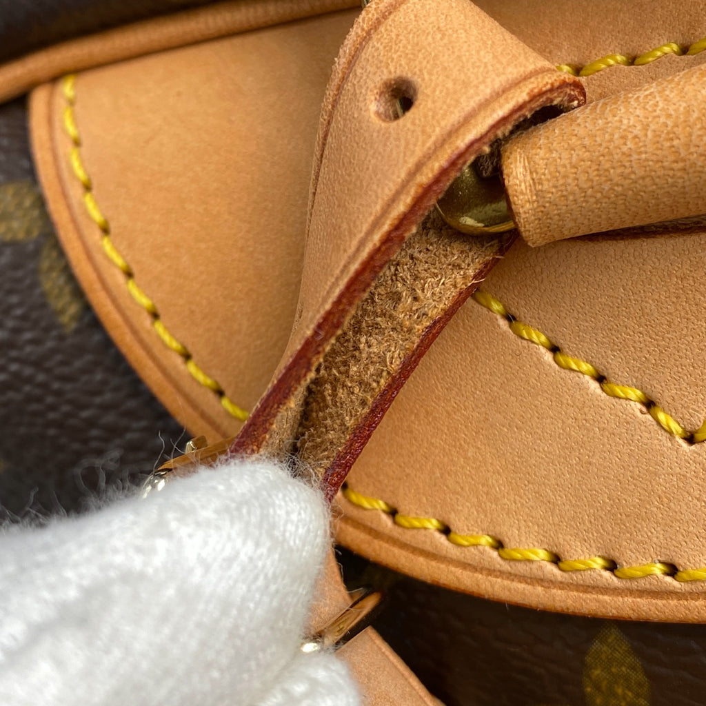 ルイ・ヴィトン ドーヴィル 手提げ ボーリングヴァニティ ハンドバッグ モノグラム ブラウン M47270 レディース 【中古】brbag