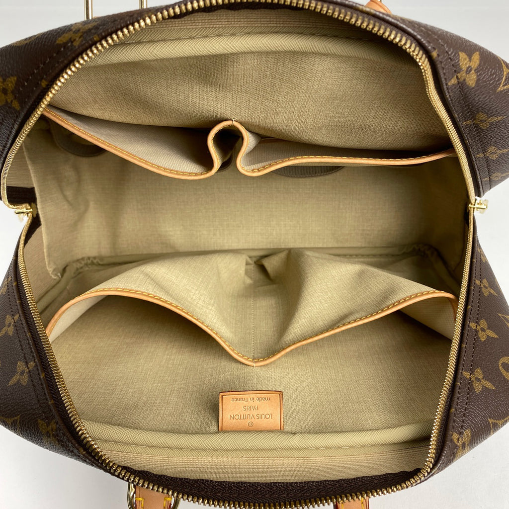 ルイ・ヴィトン ドーヴィル 手提げ ボーリングヴァニティ ハンドバッグ モノグラム ブラウン M47270 レディース 【中古】brbag