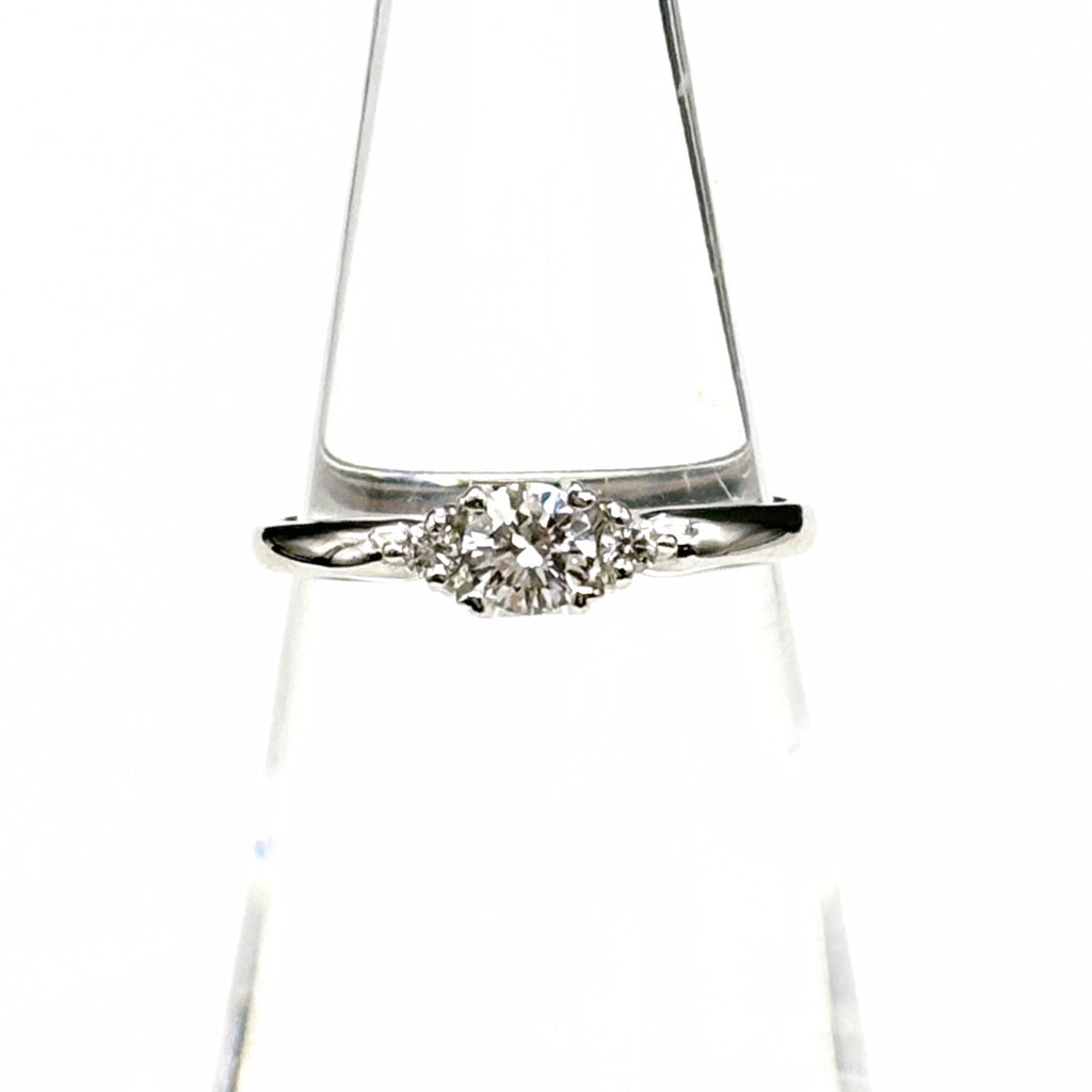 ダイヤモンド デザインリング プラチナ 指輪 メレダイヤ リング 10号 Pt900 ダイヤモンド レディース ノンブランドジュエリー 【中古】nbjwl