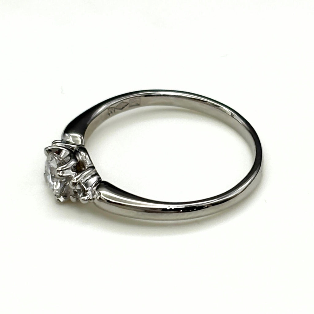 ダイヤモンド デザインリング プラチナ 指輪 メレダイヤ リング 10号 Pt900 ダイヤモンド レディース ノンブランドジュエリー 【中古】nbjwl