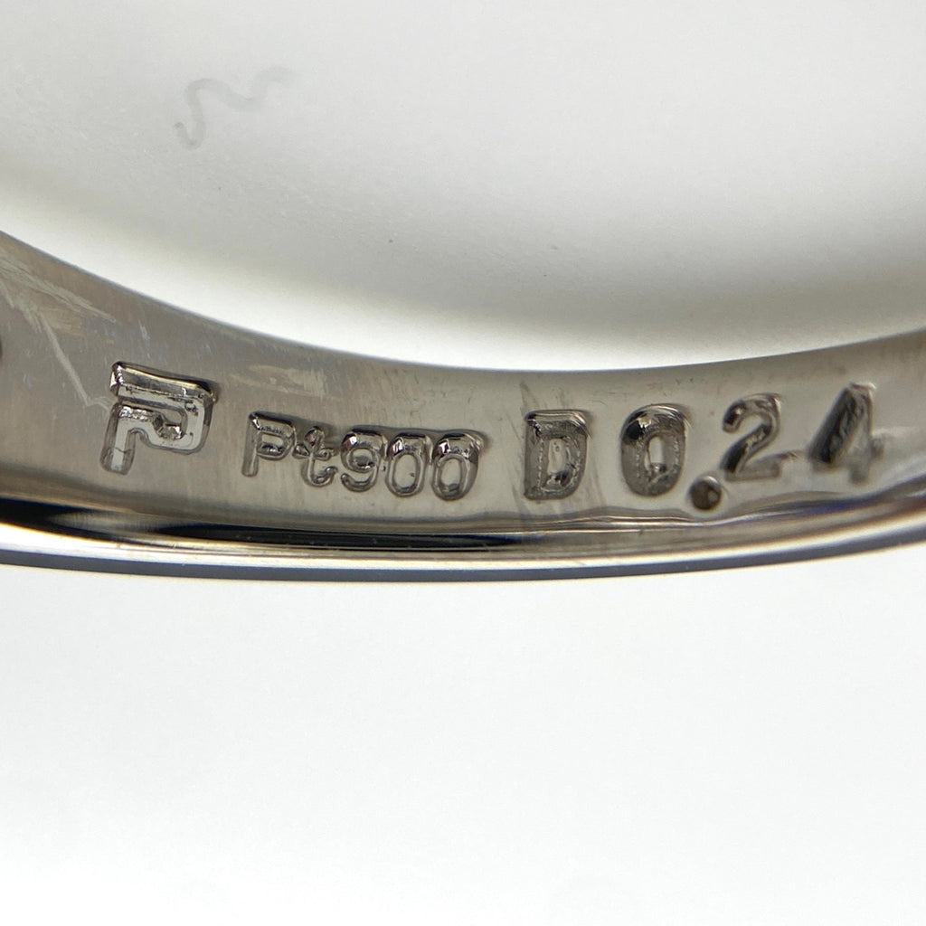 ポーラ サファイア デザインリング プラチナ 指輪 メレダイヤ リング 13号 Pt900 サファイア ダイヤモンド レディース 【中古】brjwl