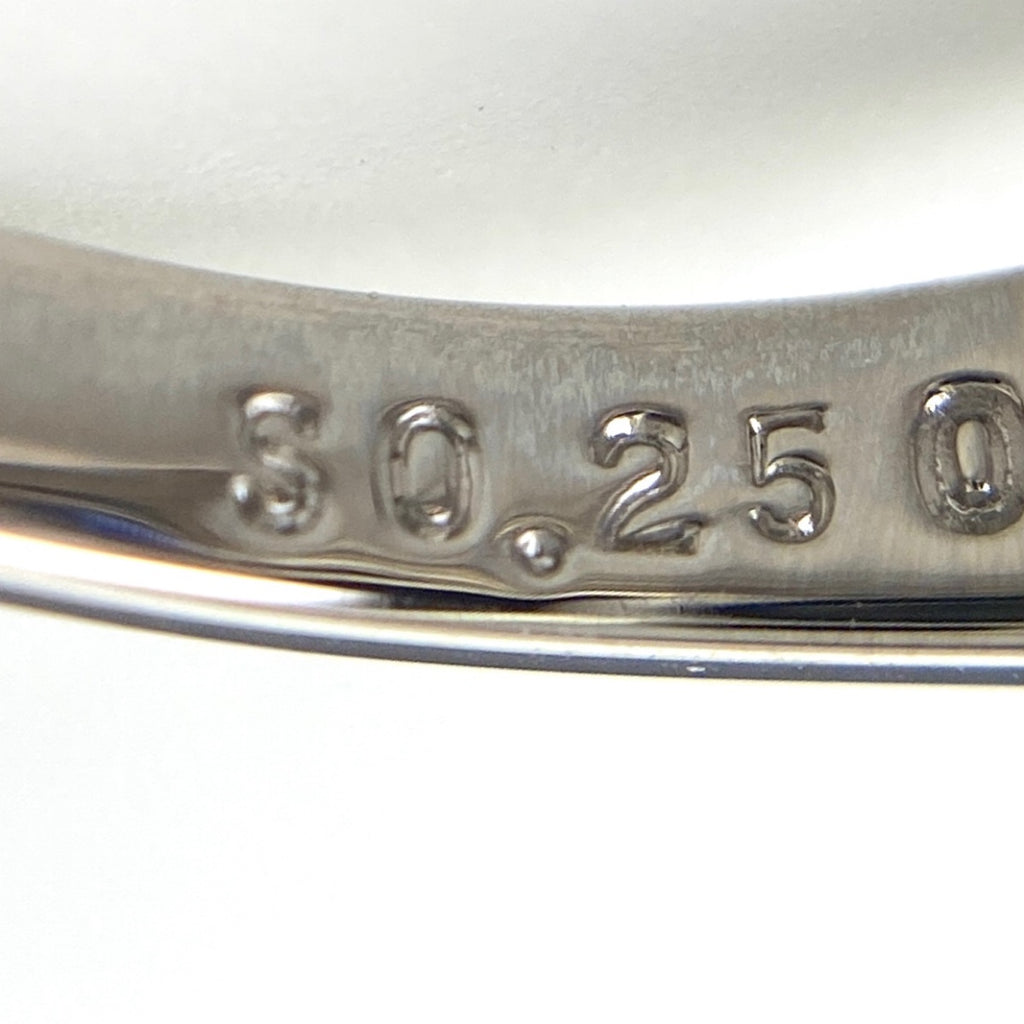 ポーラ サファイア デザインリング プラチナ 指輪 メレダイヤ リング 13号 Pt900 サファイア ダイヤモンド レディース 【中古】brjwl