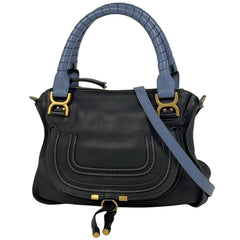 クロエ マーシー ハンドバッグ 2WAY ショルダーバッグ ハンドバッグ レザー ネイビー レディース 【中古】brbag