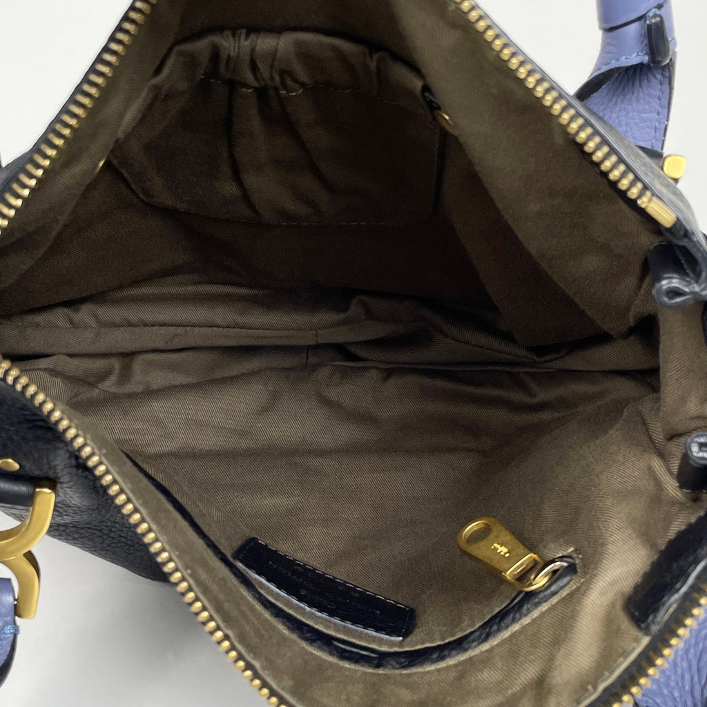 クロエ マーシー ハンドバッグ 2WAY ショルダーバッグ ハンドバッグ レザー ネイビー レディース 【中古】brbag