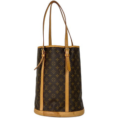 ルイ・ヴィトン バケット GM ショルダーバッグ バケツ型 トートバッグ モノグラム ブラウン M42236 レディース 【中古】brbag