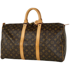 ルイ・ヴィトン キーポル 45 ハンドバッグ 旅行 出張 ビジネス ボストンバッグ モノグラム ブラウン M41428 レディース 【中古】brbag