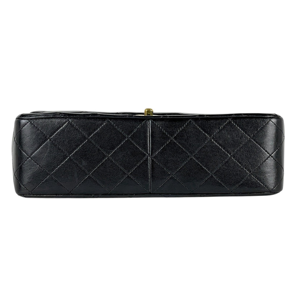 シャネル マトラッセ Wフラップ チェーン ショルダーバッグ ココマーク ショルダーバッグ レザー ブラック レディース 【中古】brbag