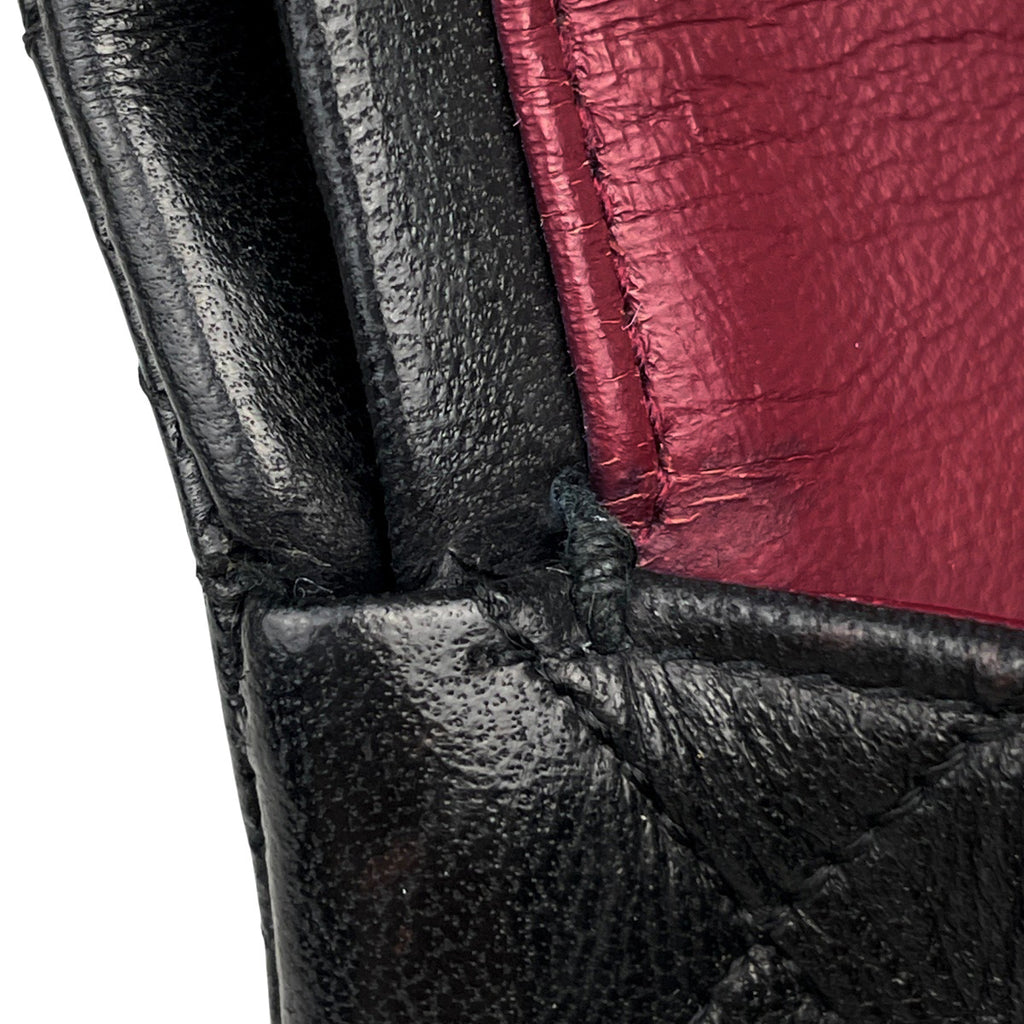 シャネル マトラッセ Wフラップ チェーン ショルダーバッグ ココマーク ショルダーバッグ レザー ブラック レディース 【中古】brbag