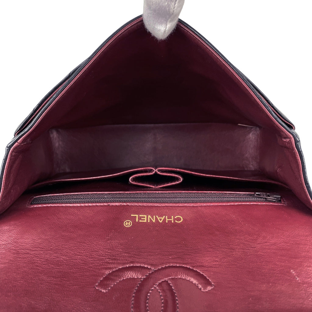 シャネル マトラッセ Wフラップ チェーン ショルダーバッグ ココマーク ショルダーバッグ レザー ブラック レディース 【中古】brbag