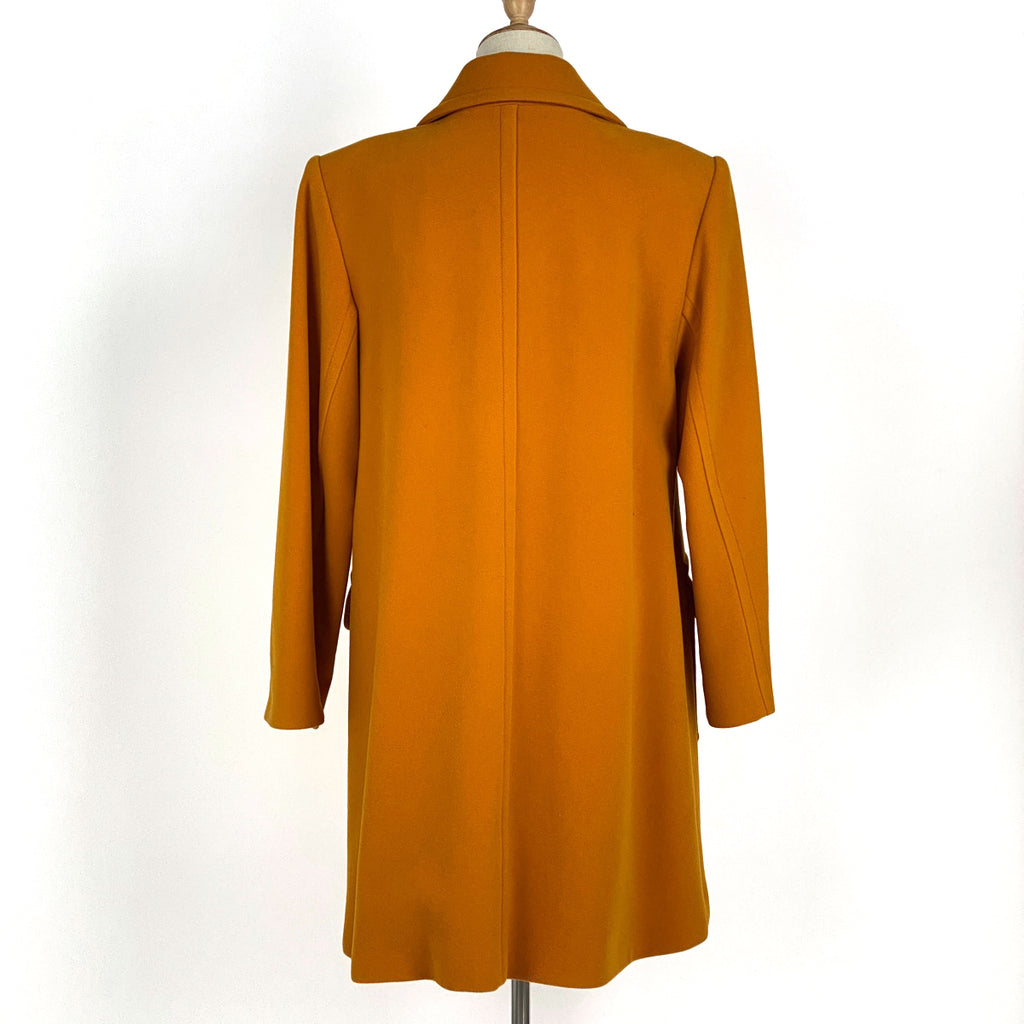 イヴ・サンローラン テーラード コート シングル アウター その他コート 毛 オレンジ レディース 【中古】brapp