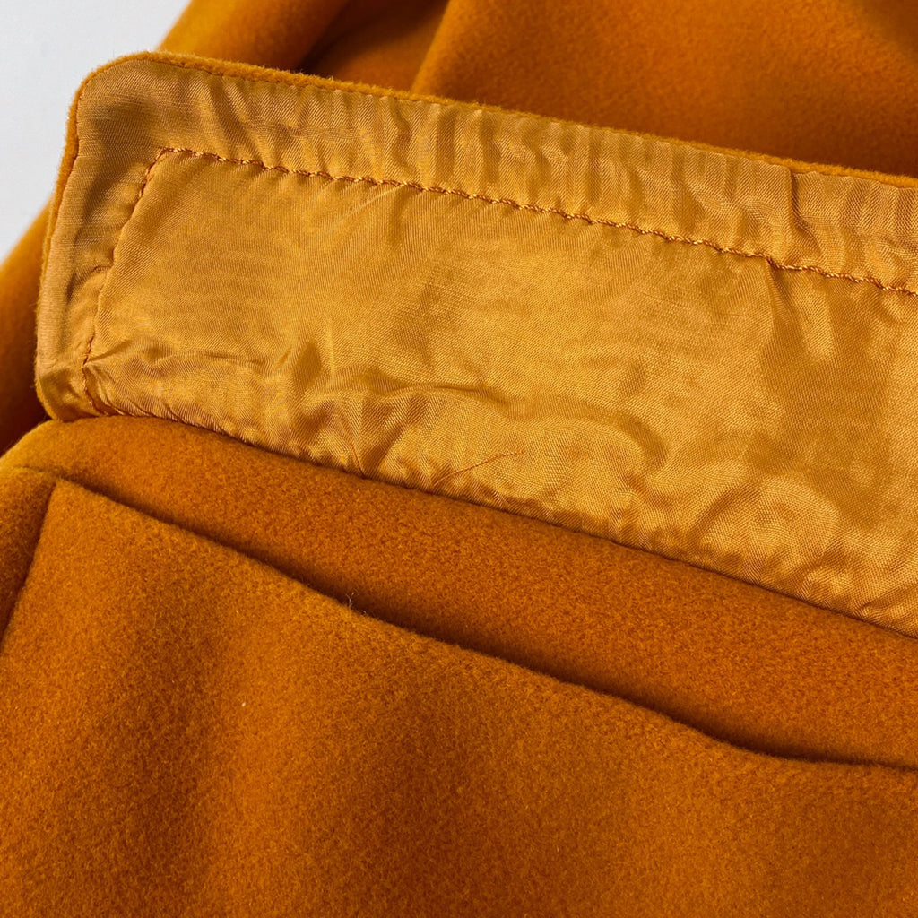 イヴ・サンローラン テーラード コート シングル アウター その他コート 毛 オレンジ レディース 【中古】brapp