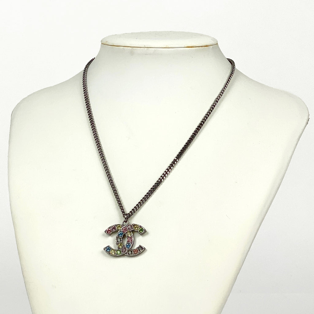 シャネル ネックレス チェーン カラーストーン レディース 【中古】bracc