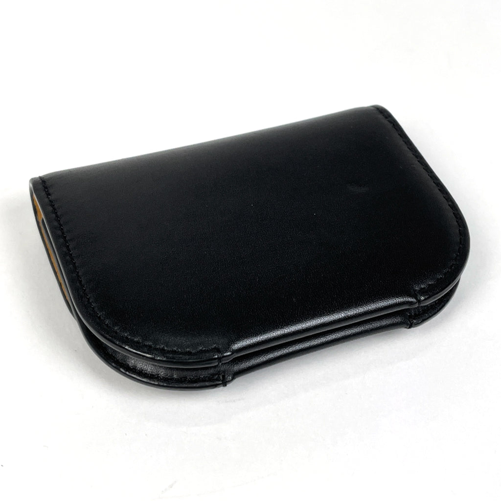 ロエベ ゴヤ カードケース アナグラム カードホルダー 名刺入れ コインケース カードケース レザー ブラック レディース 【中古】brbag