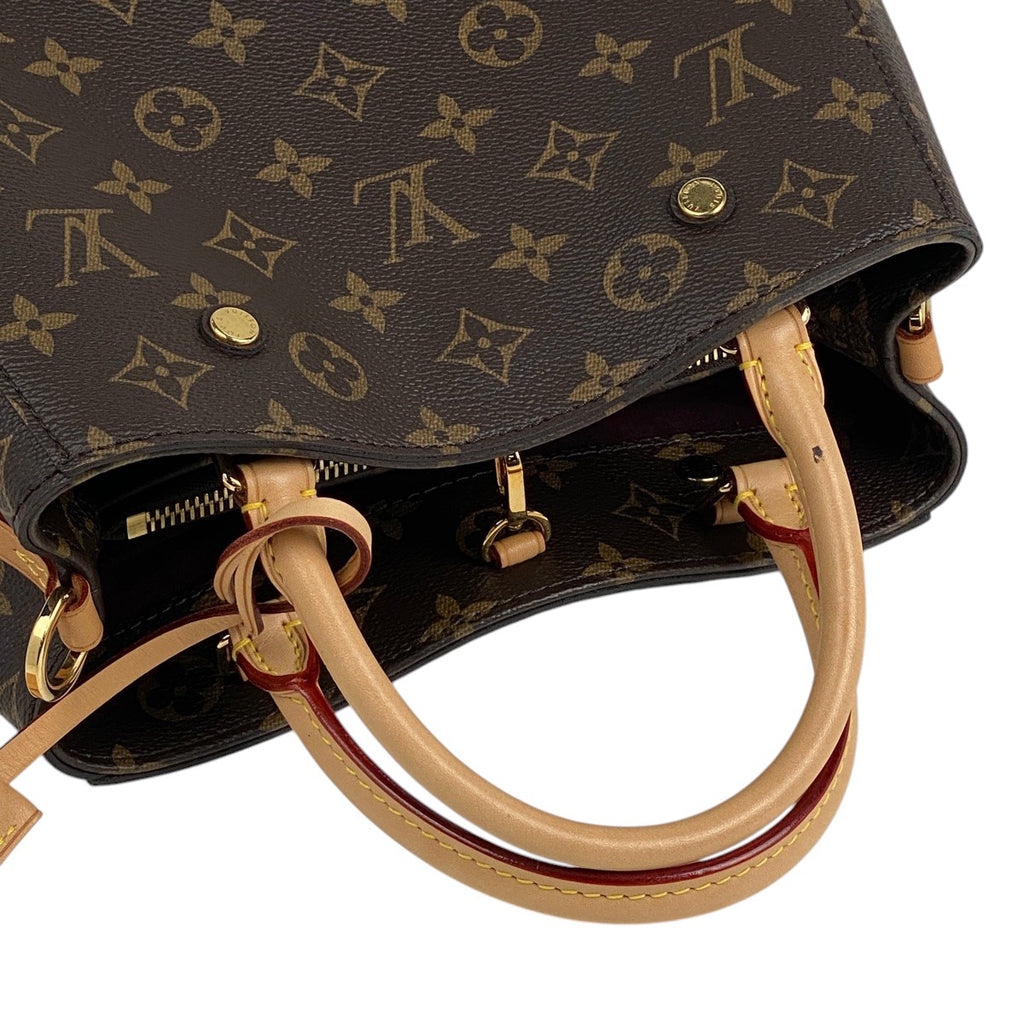 ルイ・ヴィトン モンテーニュ BB ショルダーバッグ 2WAY ハンドバッグ モノグラム ブラウン M41055 レディース 【中古】brbag