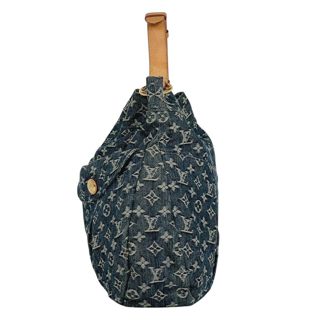ルイ・ヴィトン デイリー GM 肩掛け ショルダーバッグ モノグラムデニム グリブルー M40493 レディース 【中古】brbag