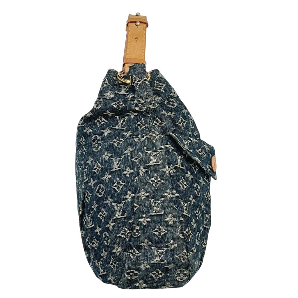 ルイ・ヴィトン デイリー GM 肩掛け ショルダーバッグ モノグラムデニム グリブルー M40493 レディース 【中古】brbag