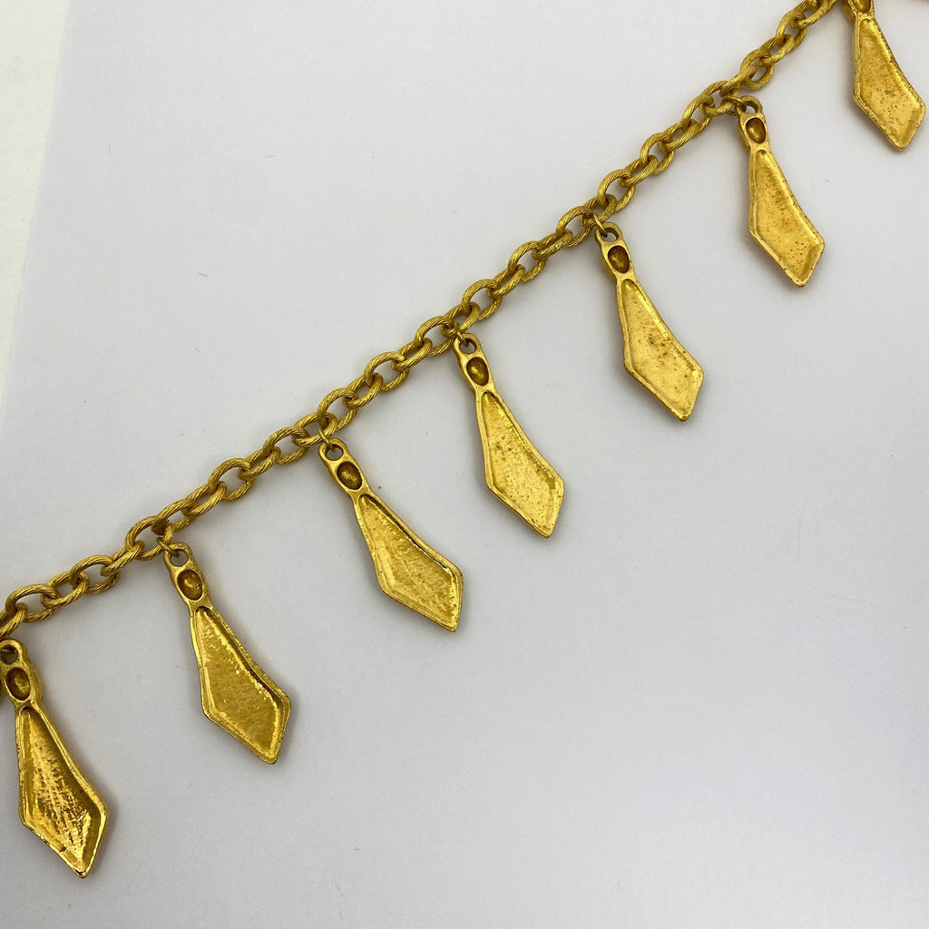 シャネル ココマーク ネックレス ネクタイモチーフ ネックレス GP ゴールド レディース 【中古】bracc