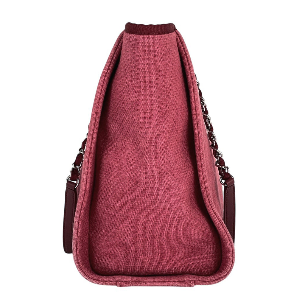 シャネル ドーヴィルライン チェーン トートバッグ ココマーク ショルダーバッグ トートバッグ キャンバス レッド A67001 レディース 【中古】brbag