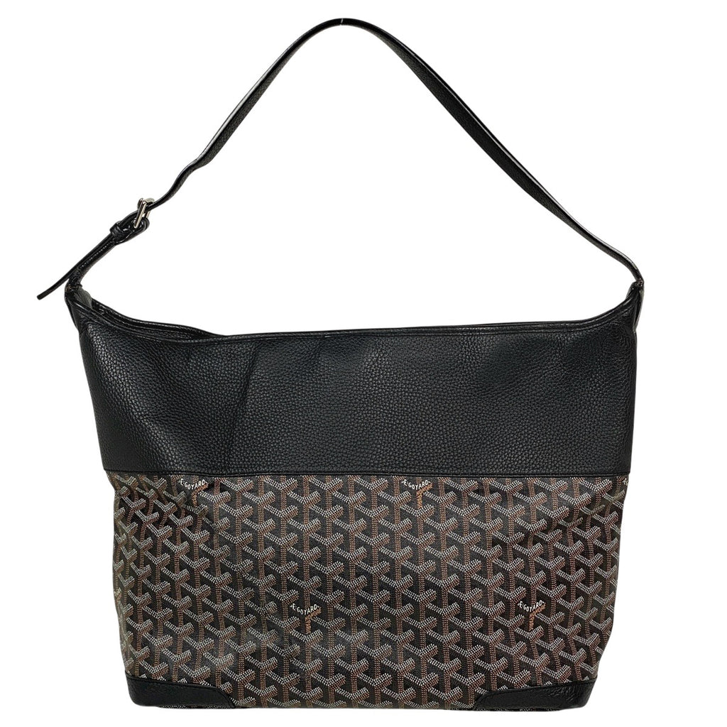 ゴヤール グレナディン ワンショルダー 肩掛け ショルダーバッグ コーティングキャンバス ブラック レディース 【中古】brbag