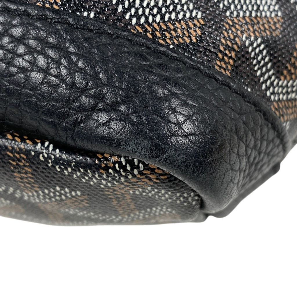 ゴヤール グレナディン ワンショルダー 肩掛け ショルダーバッグ コーティングキャンバス ブラック レディース 【中古】brbag