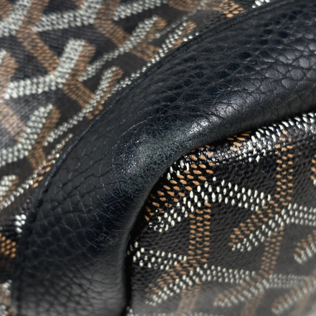 ゴヤール グレナディン ワンショルダー 肩掛け ショルダーバッグ コーティングキャンバス ブラック レディース 【中古】brbag