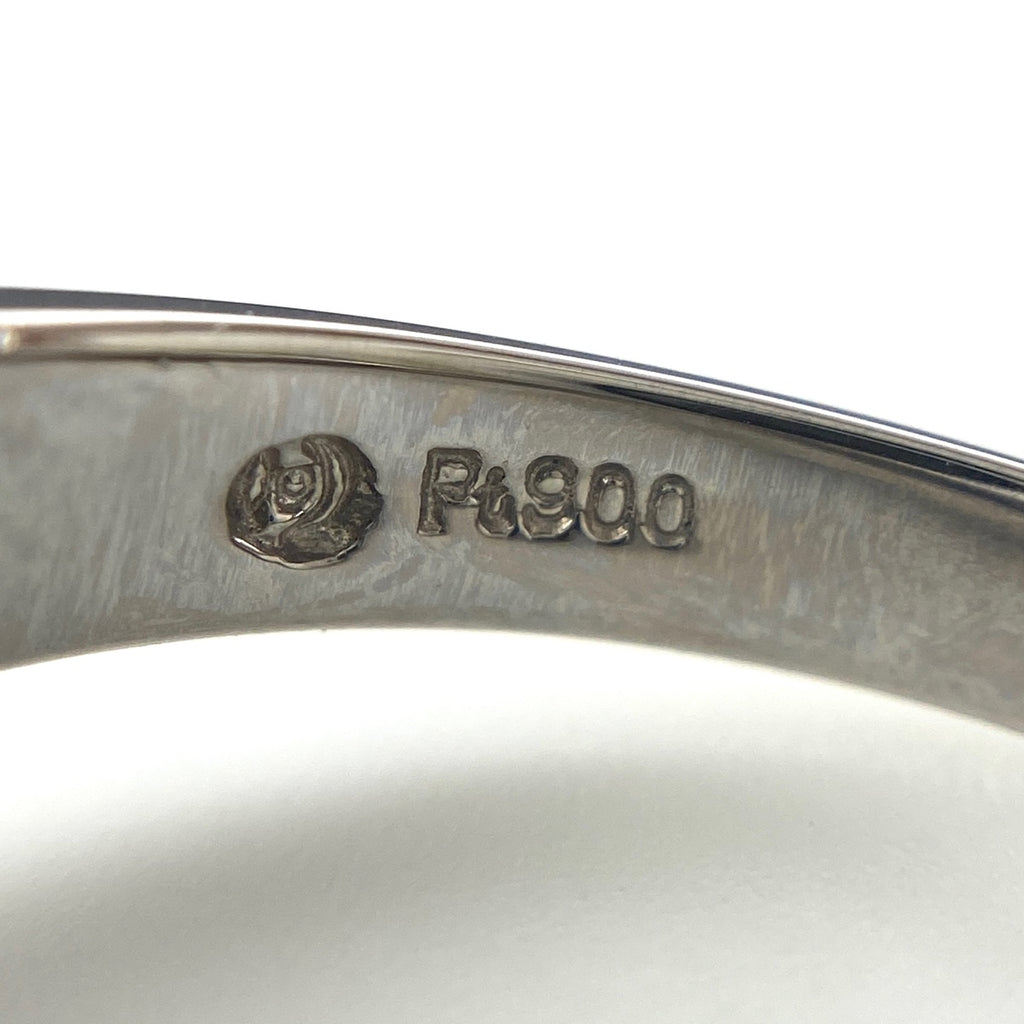 タサキ パール デザインリング プラチナ 指輪 メレダイヤ 真珠 リング 13.5号 Pt900 パール ダイヤモンド レディース 【中古】brjwl