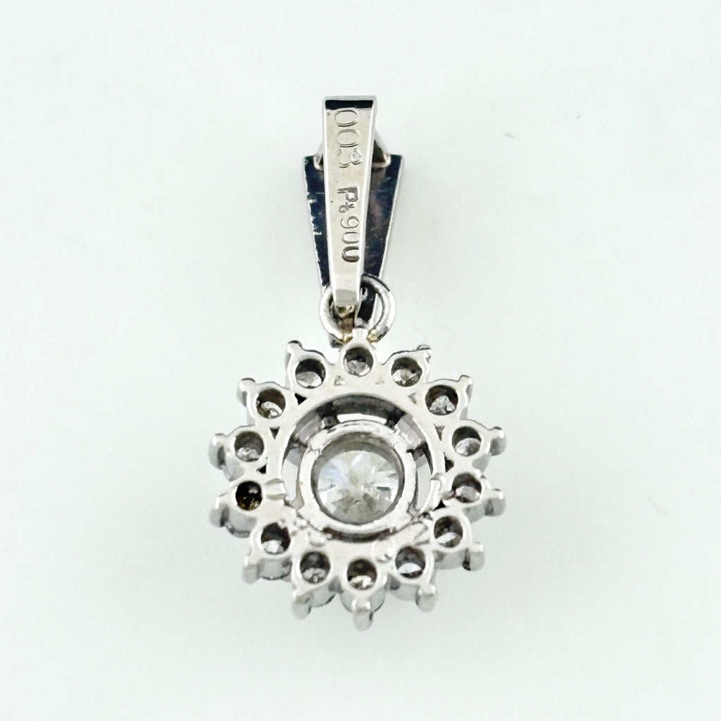 メレダイヤ ペンダントトップ プラチナ ペンダントトップ Pt900 ダイヤモンド レディース ノンブランドジュエリー 【中古】nbjwl