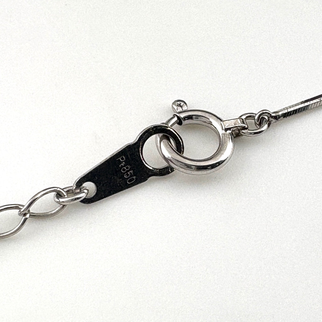 ダイヤモンド デザインネックレス プラチナ ペンダント ネックレス Pt900 Pt850 ダイヤモンド レディース 【中古】nbjwl