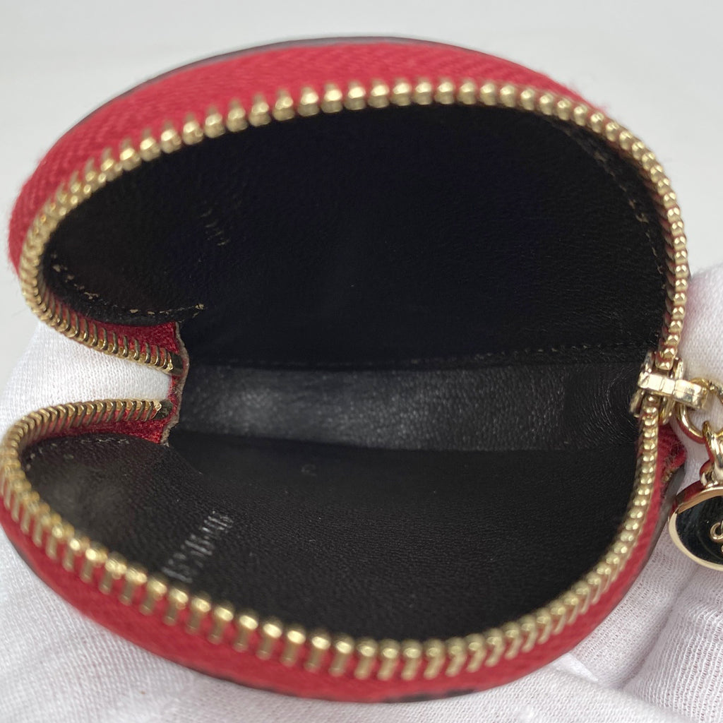 グッチ GG柄 コインケース ハート 小銭入れ コインケース パテントレザー レッド 152615 レディース 【中古】brbag