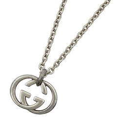 グッチ GGロゴ ネックレス インターロッキングG ネックレス シルバー925 シルバー レディース 【中古】bracc