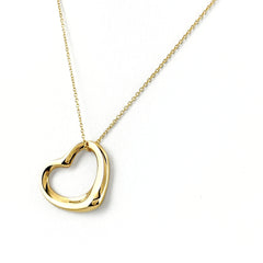 ティファニー オープン ハート ネックレス YG イエローゴールド ペンダント ネックレス 750 レディース ブランドジュエリー 【中古】brjwl