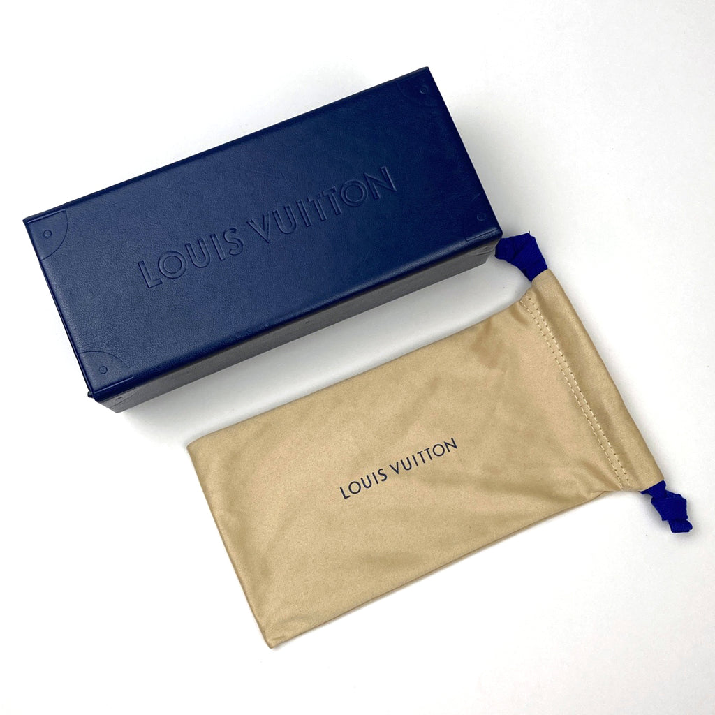 ルイ・ヴィトン LV ライズ サングラス モノグラム アイウェア グラデーション サングラス プラスチック メタル ブラック シルバー Z2209E メンズ 【中古】brbag