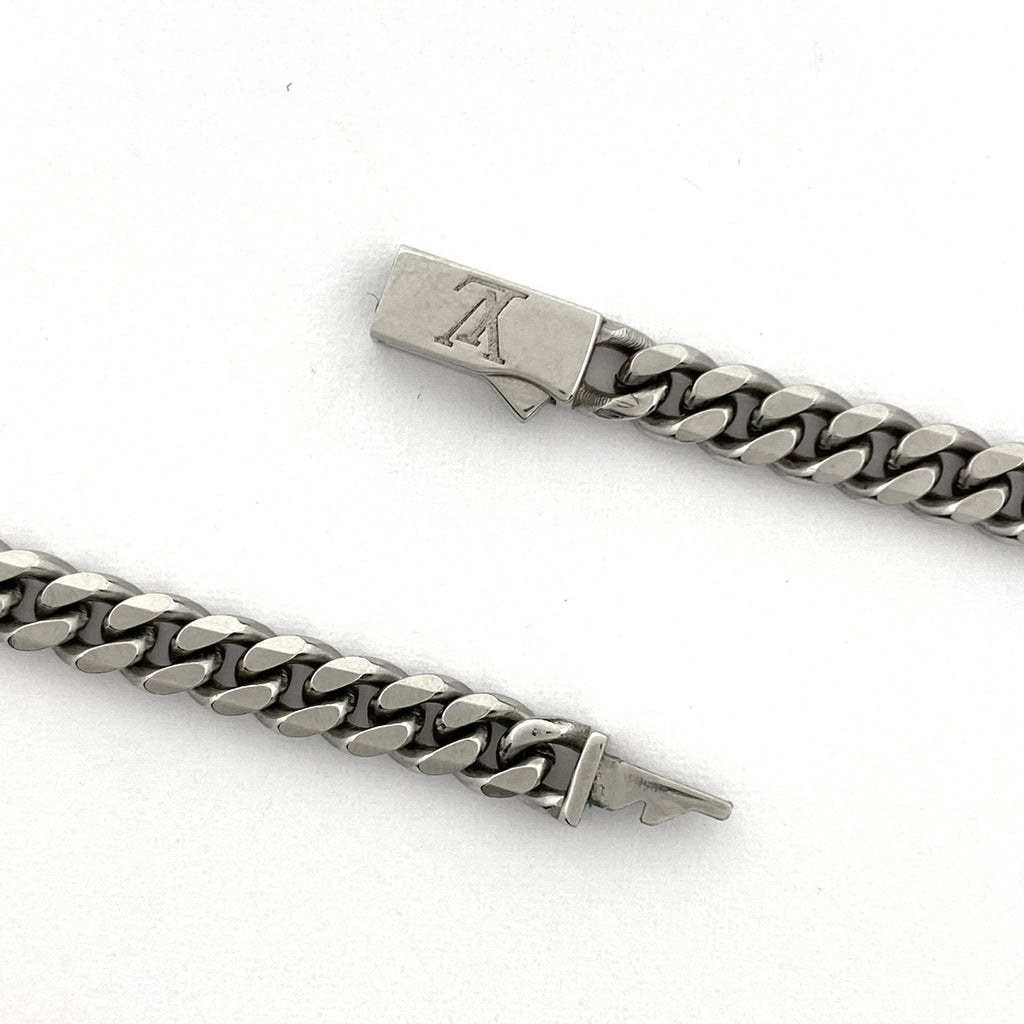 ルイ・ヴィトン モノグラム ロウ ネックレス ネックレス メタル シルバー レディース 【中古】bracc